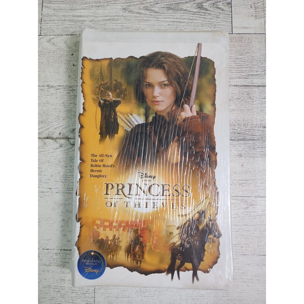 NEW "PRINCESS OF THIEVES” VHS Movie 2001 Disney SEALED Clamshell Keira Knightly